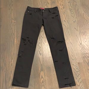 Alice and Olivia distressed jeans